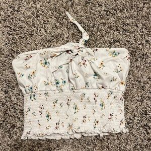 Pacsun xs floral strapless top